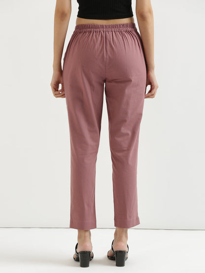 Wine Cotton Pant