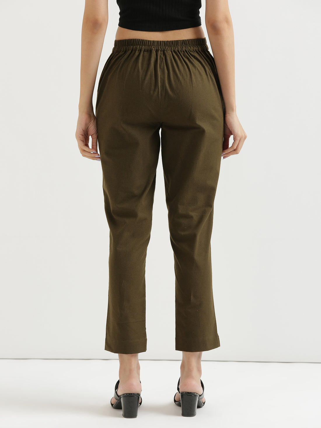 Dark Brown Cotton Pant