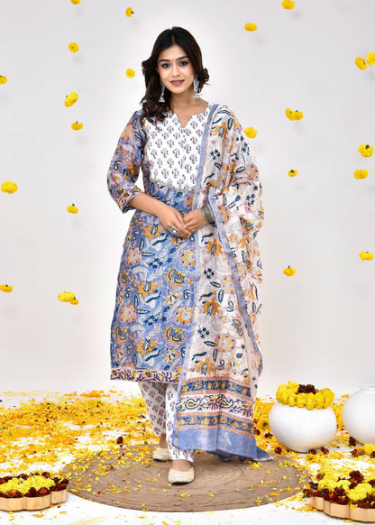 Misty Chanderi Silk Suit Dress