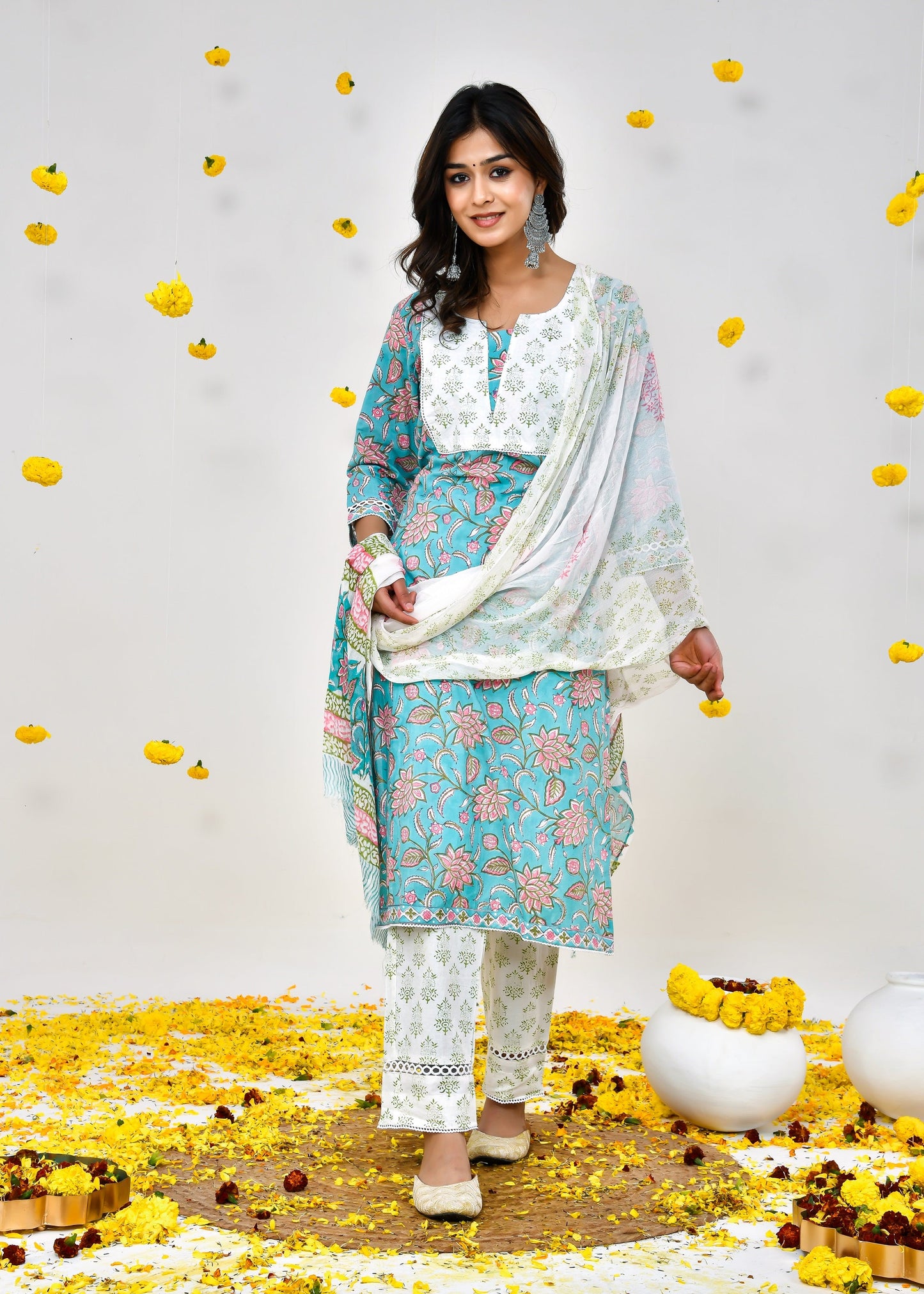 Lovely Straight Chiffon Dupatta Dress