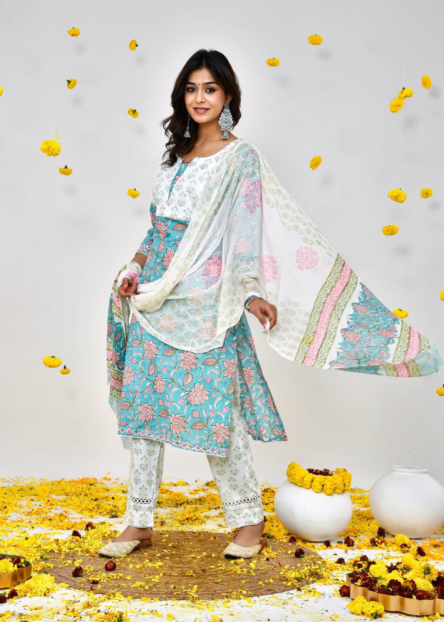 Lovely Straight Chiffon Dupatta Dress