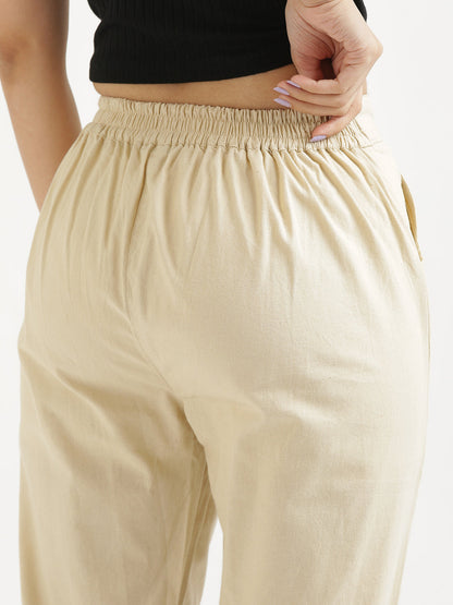 Cream Cotton Pant