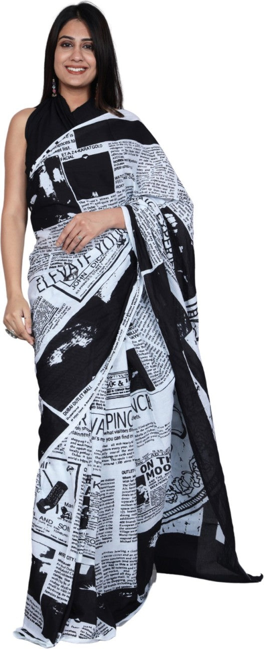 Cotton MulMul Printed Sarees