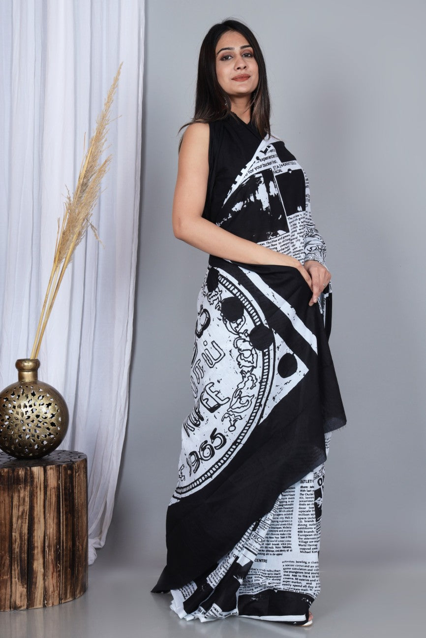 Cotton MulMul Printed Sarees