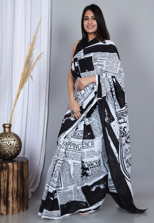 Cotton MulMul Printed Sarees