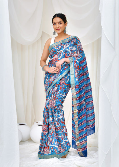 Premium Cotton Maheshwari Saree