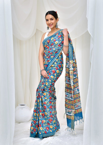 Premium Cotton Maheshwari Saree