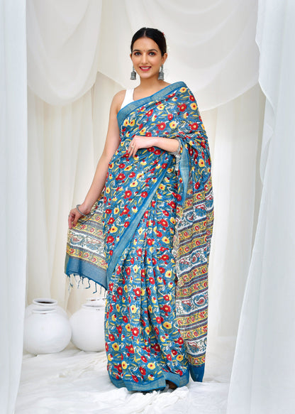 Premium Cotton Maheshwari Saree