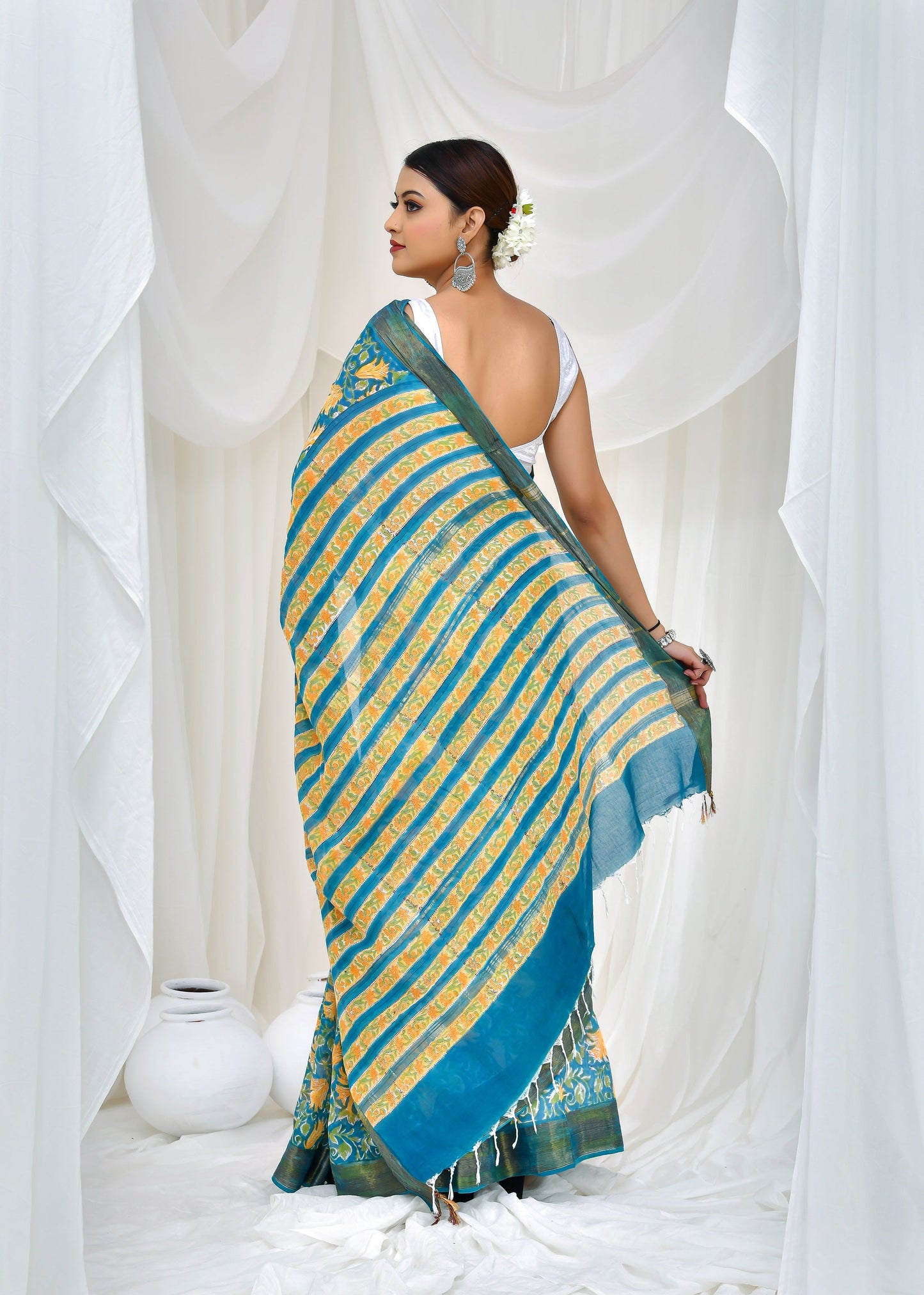 Premium Cotton Maheshwari Saree