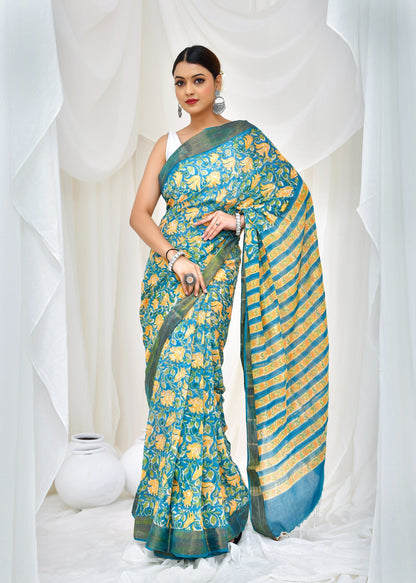 Premium Cotton Maheshwari Saree