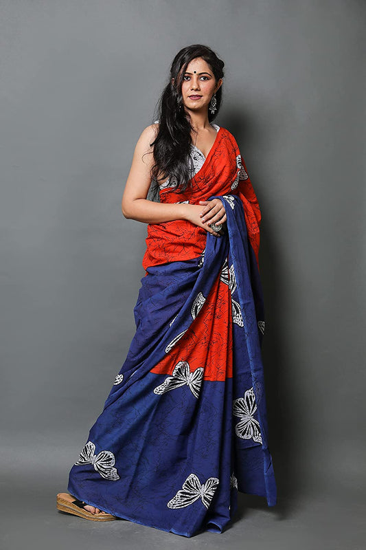 Cotton MulMul Printed Sarees