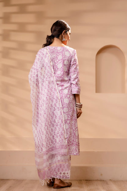 Zareen Kota Doriya Dupatta Dress