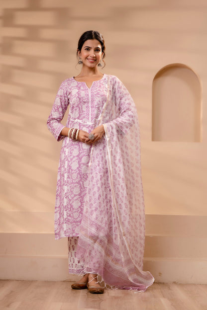 Zareen Kota Doriya Dupatta Dress