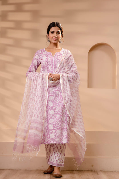 Zareen Kota Doriya Dupatta Dress