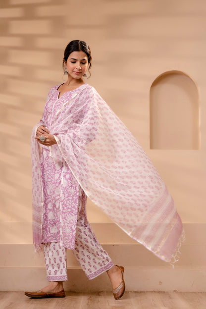 Zareen Kota Doriya Dupatta Dress