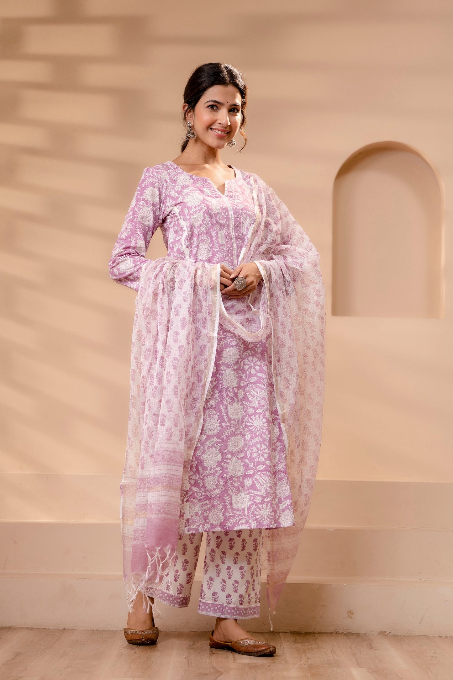 Zareen Kota Doriya Dupatta Dress