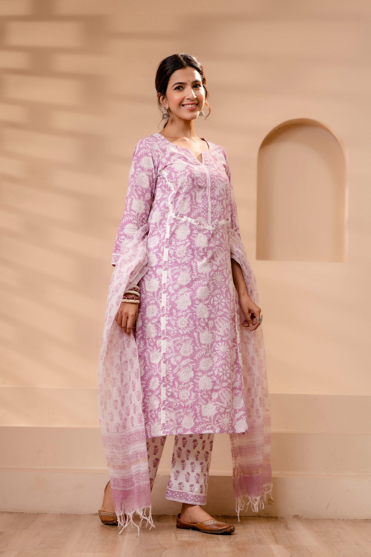 Zareen Kota Doriya Dupatta Dress