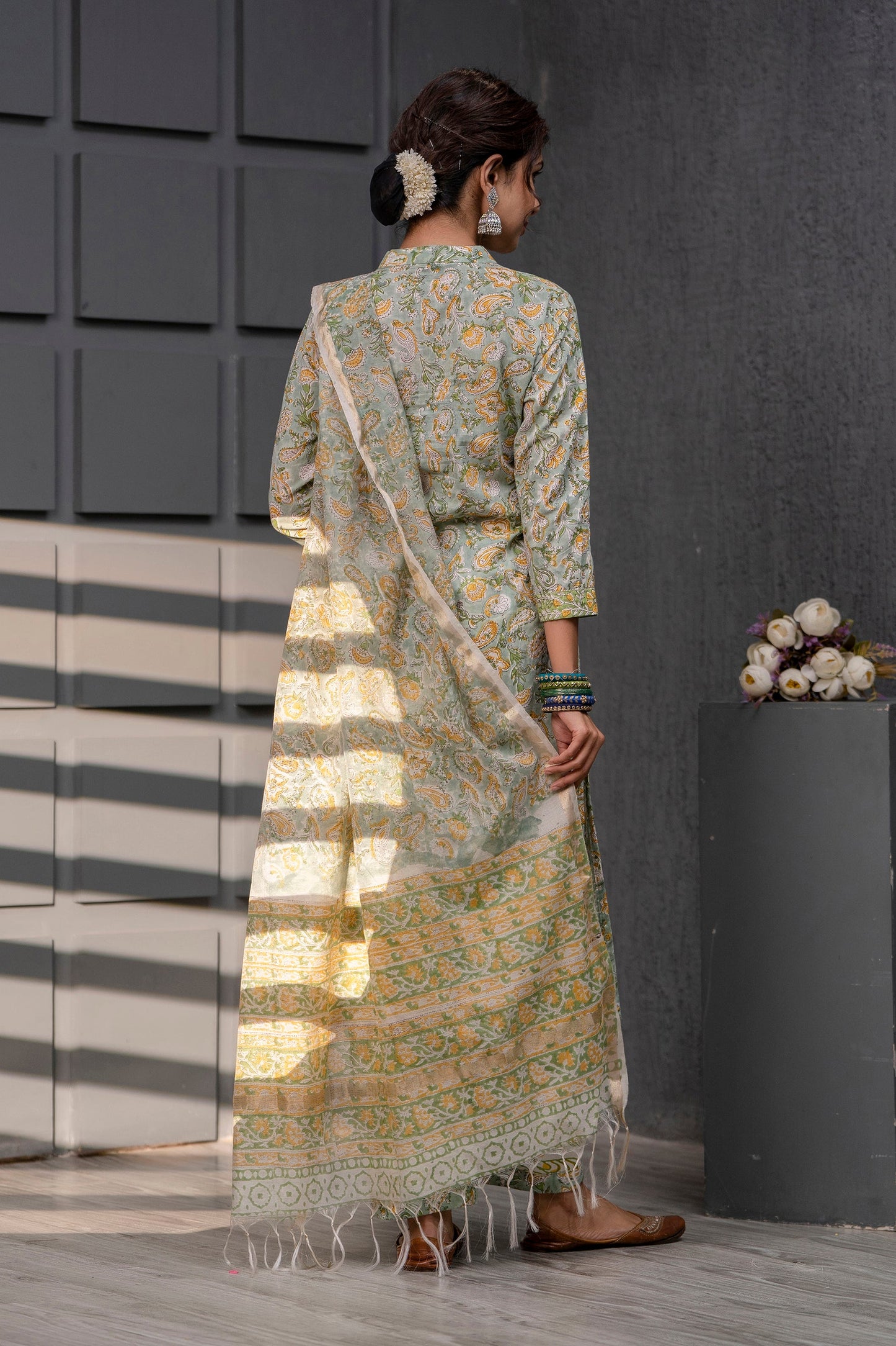 Sonaya Chanderi Dupatta Dress