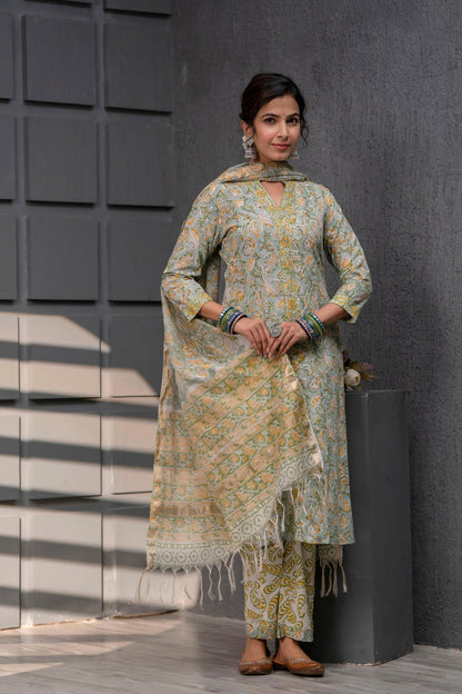 Sonaya Chanderi Dupatta Dress