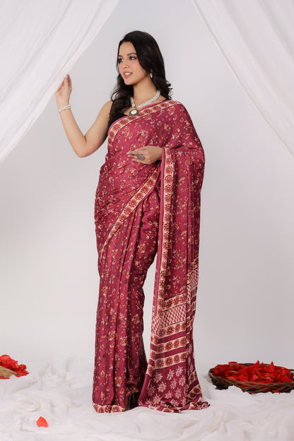 Modal Satin Saree