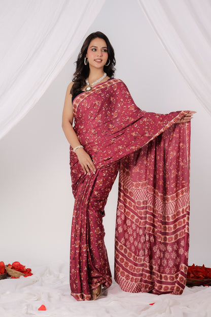 Modal Satin Saree