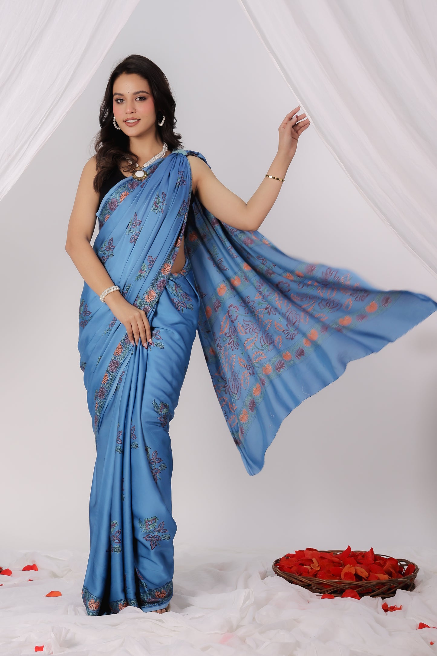 Modal Satin Saree