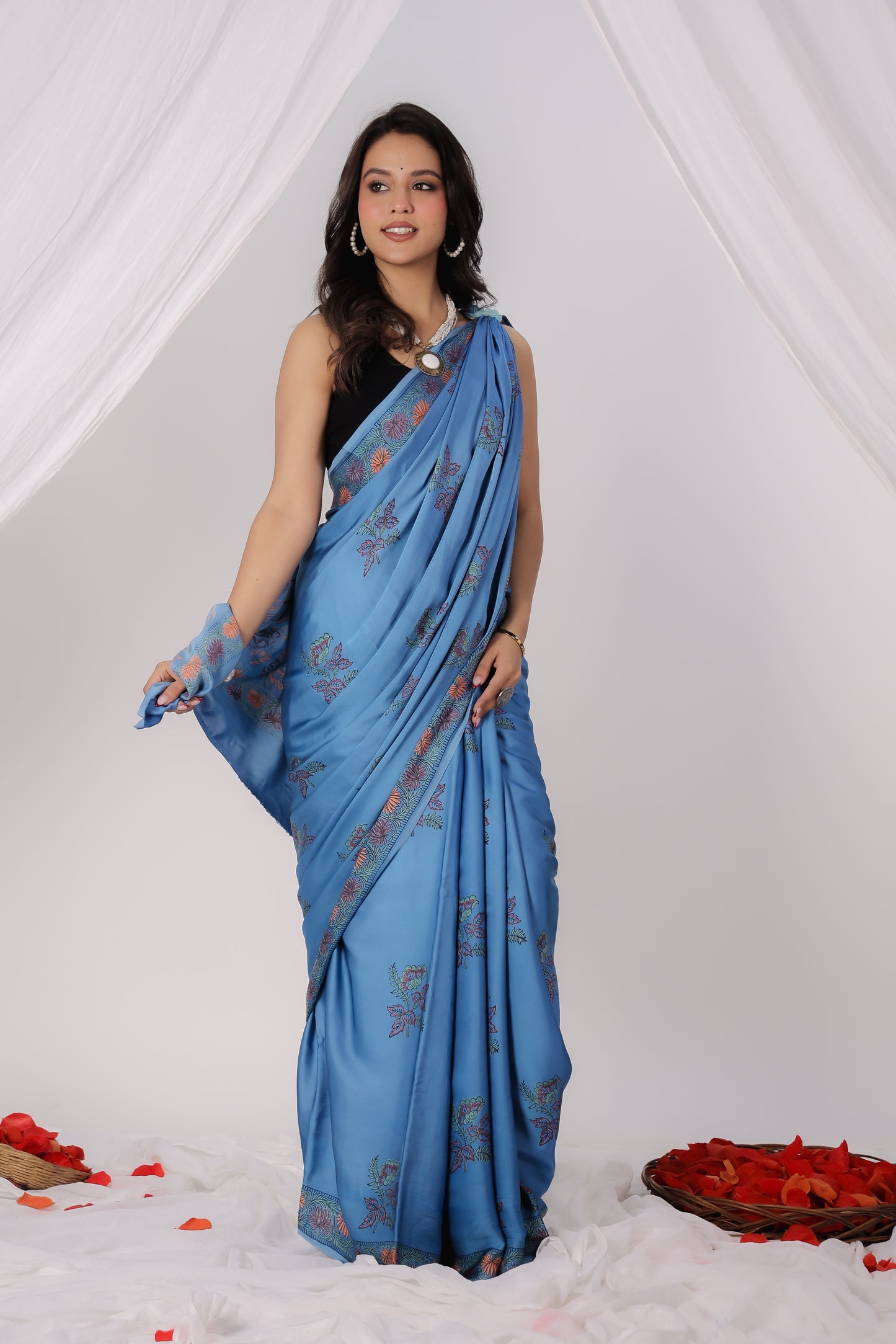 Modal Satin Saree