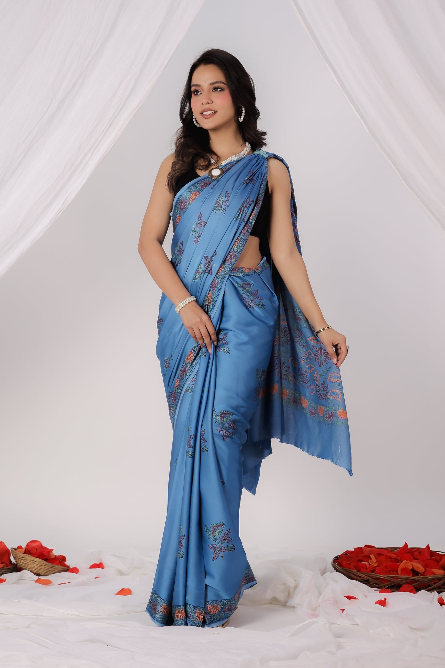 Modal Satin Saree