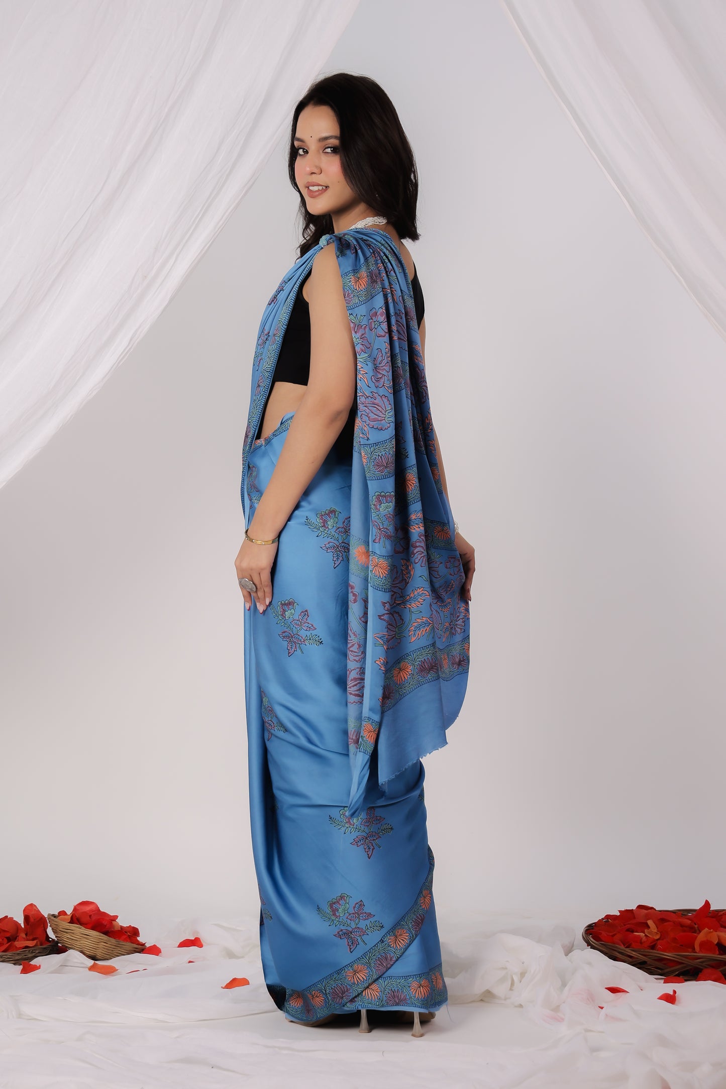 Modal Satin Saree