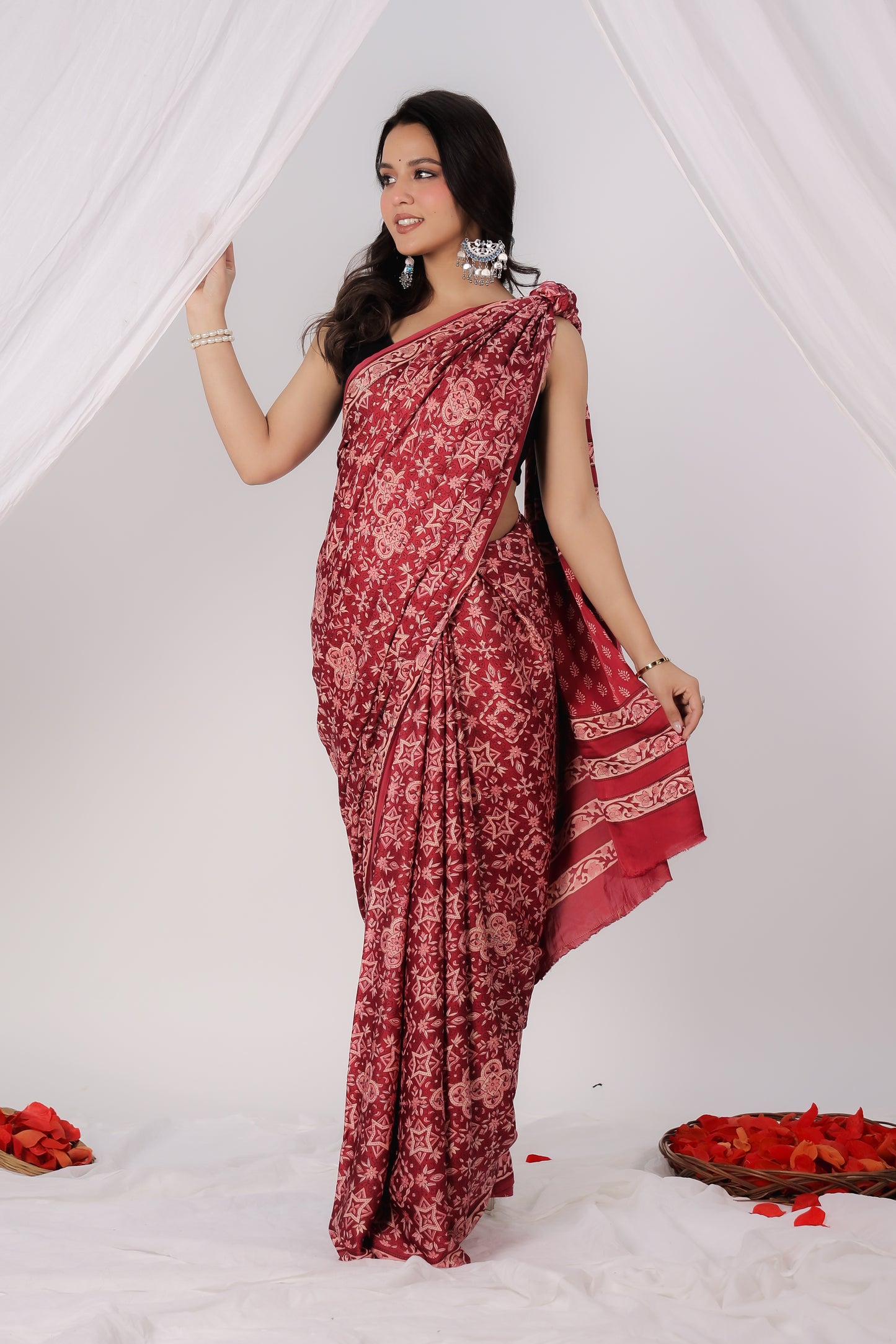 Modal Satin Saree