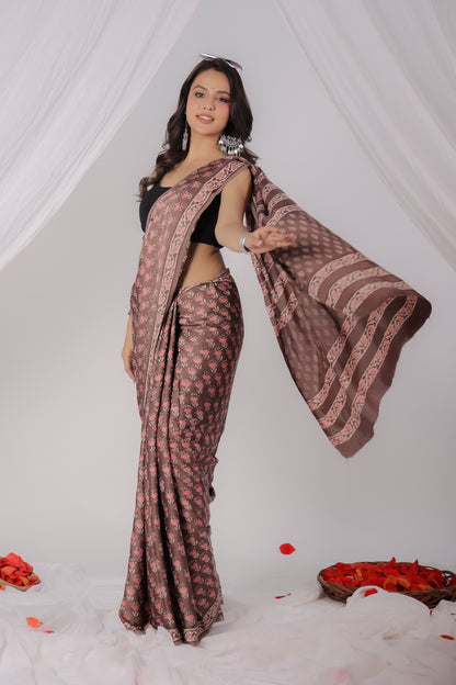 Modal Satin Saree