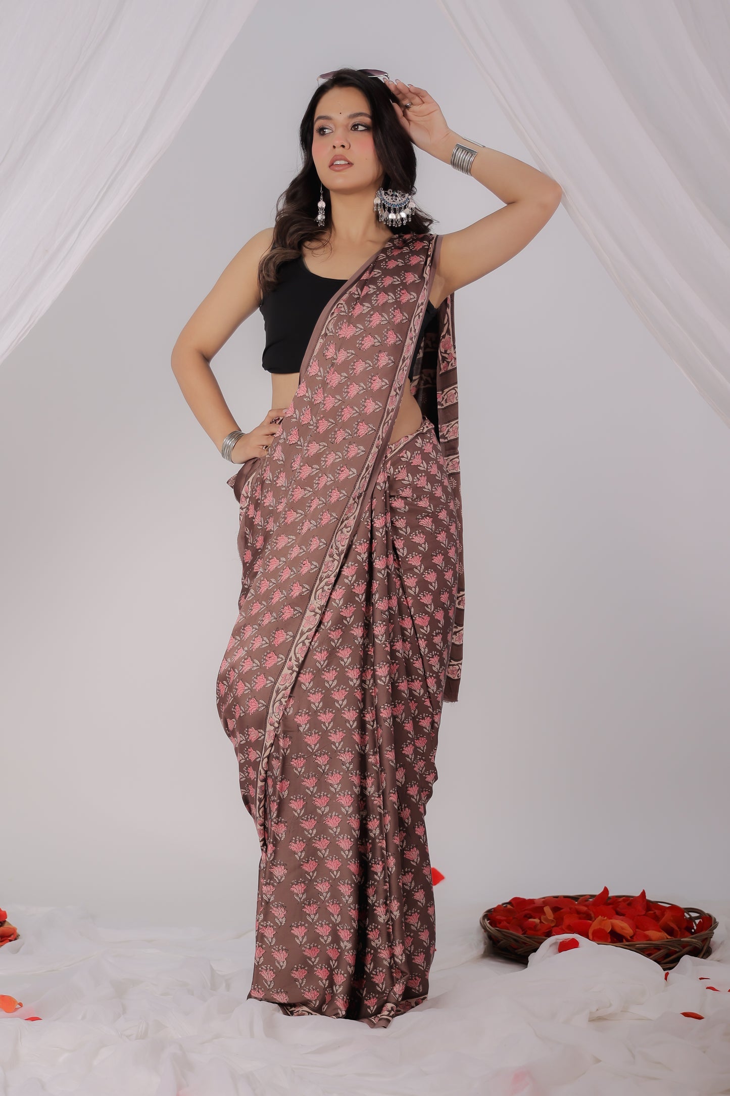 Modal Satin Saree