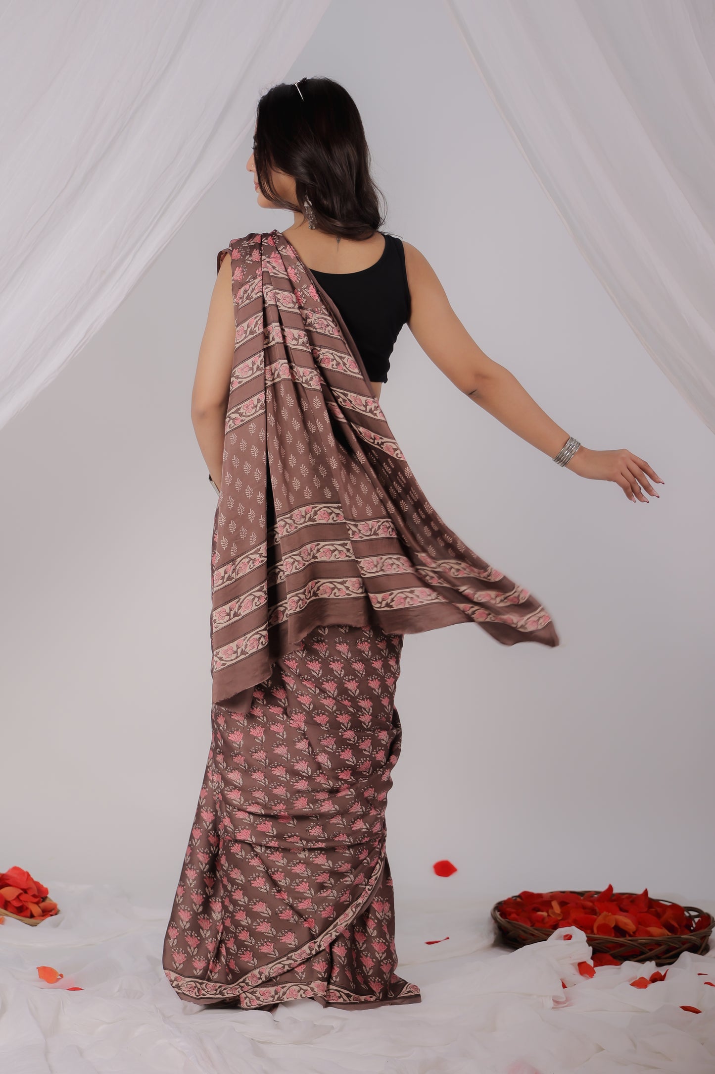 Modal Satin Saree