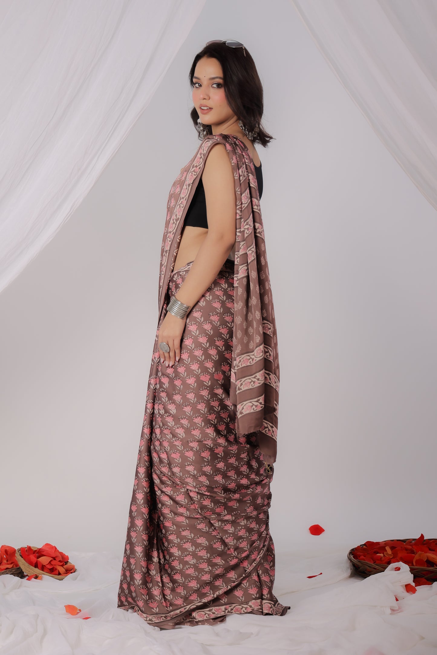 Modal Satin Saree