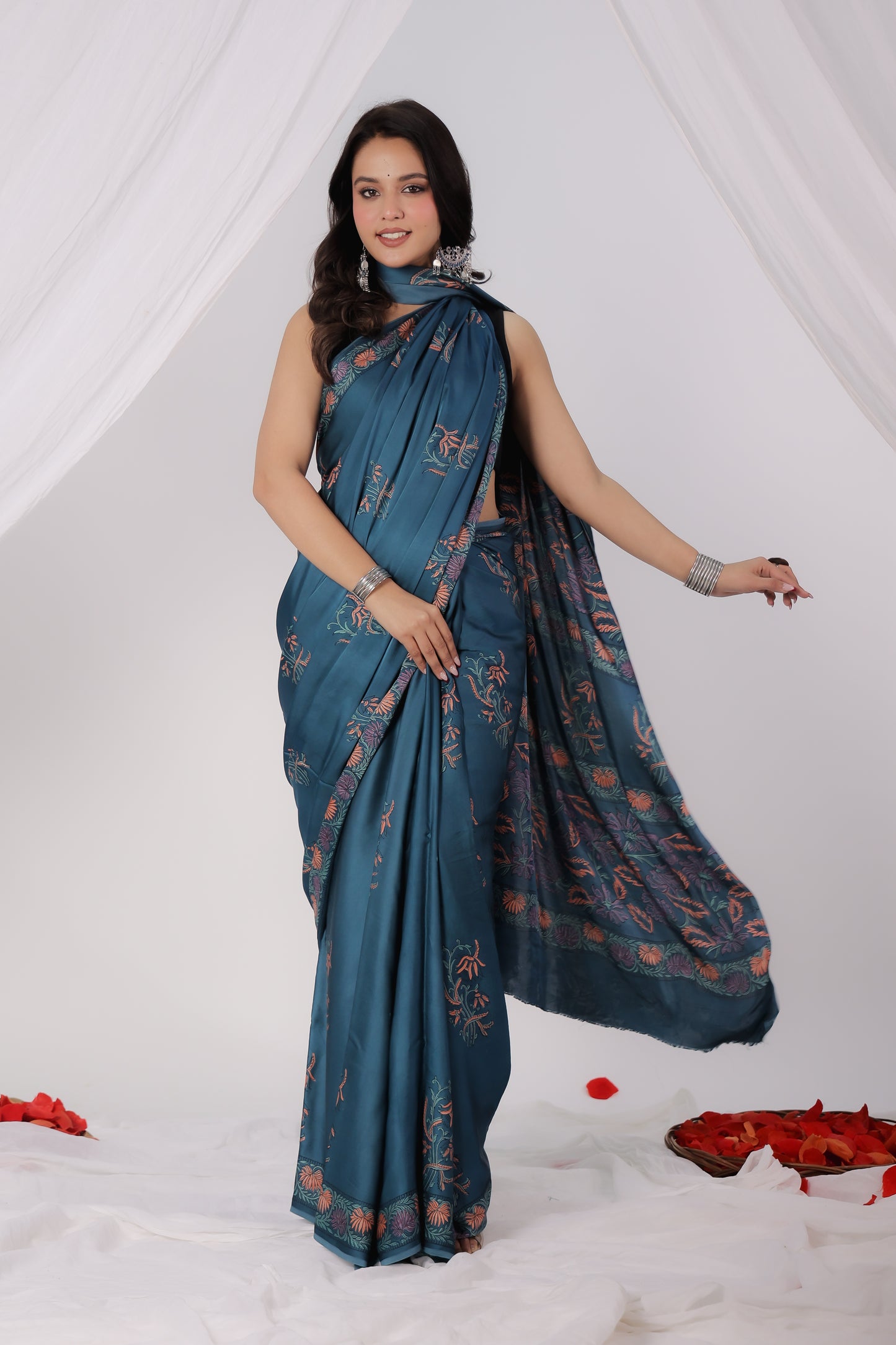 Modal Satin Saree