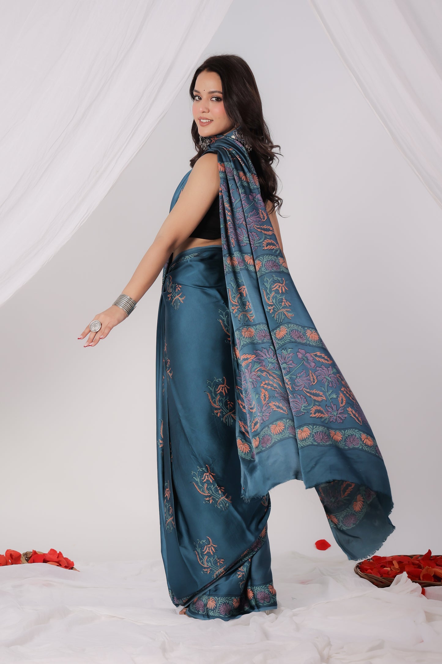 Modal Satin Saree