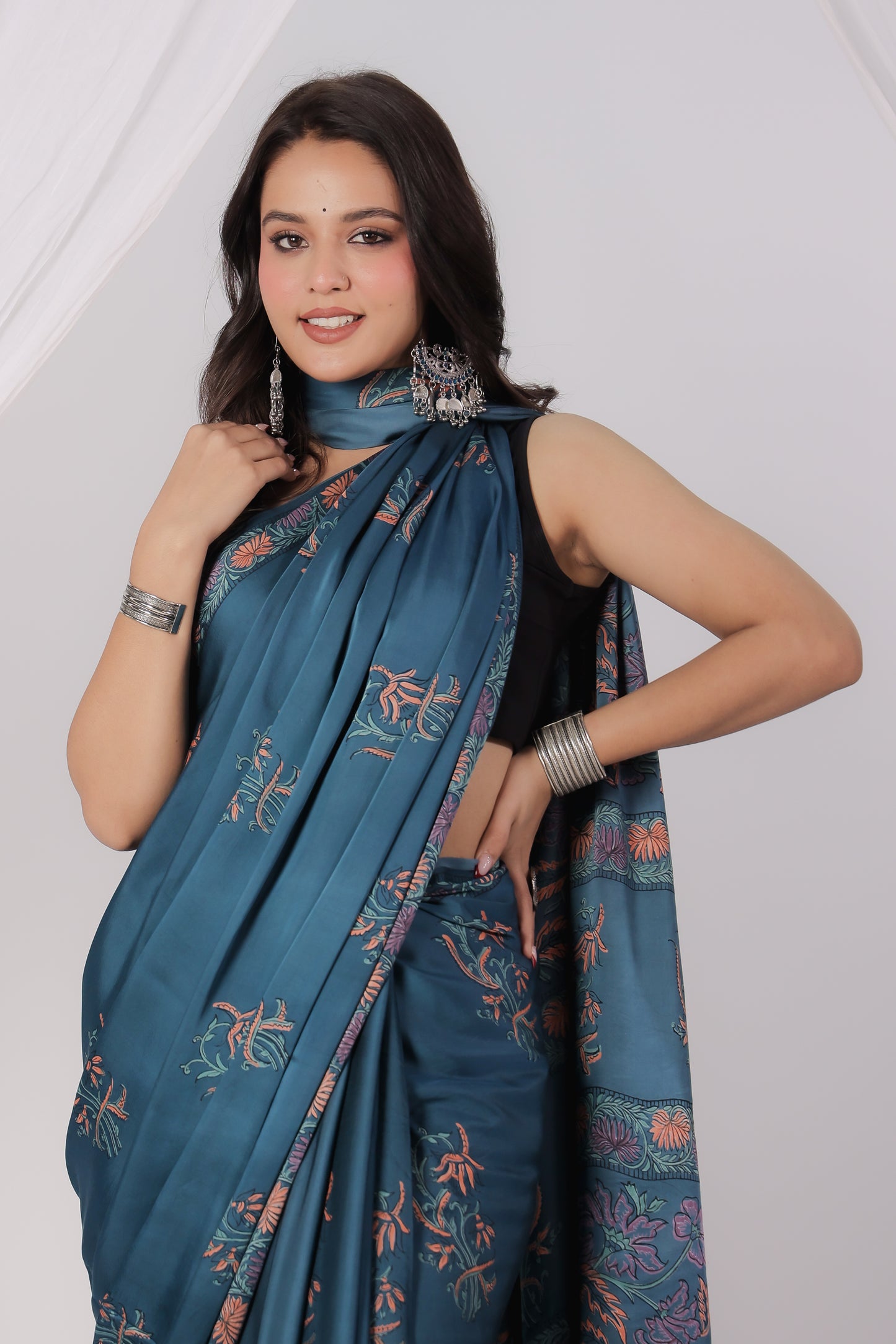 Modal Satin Saree