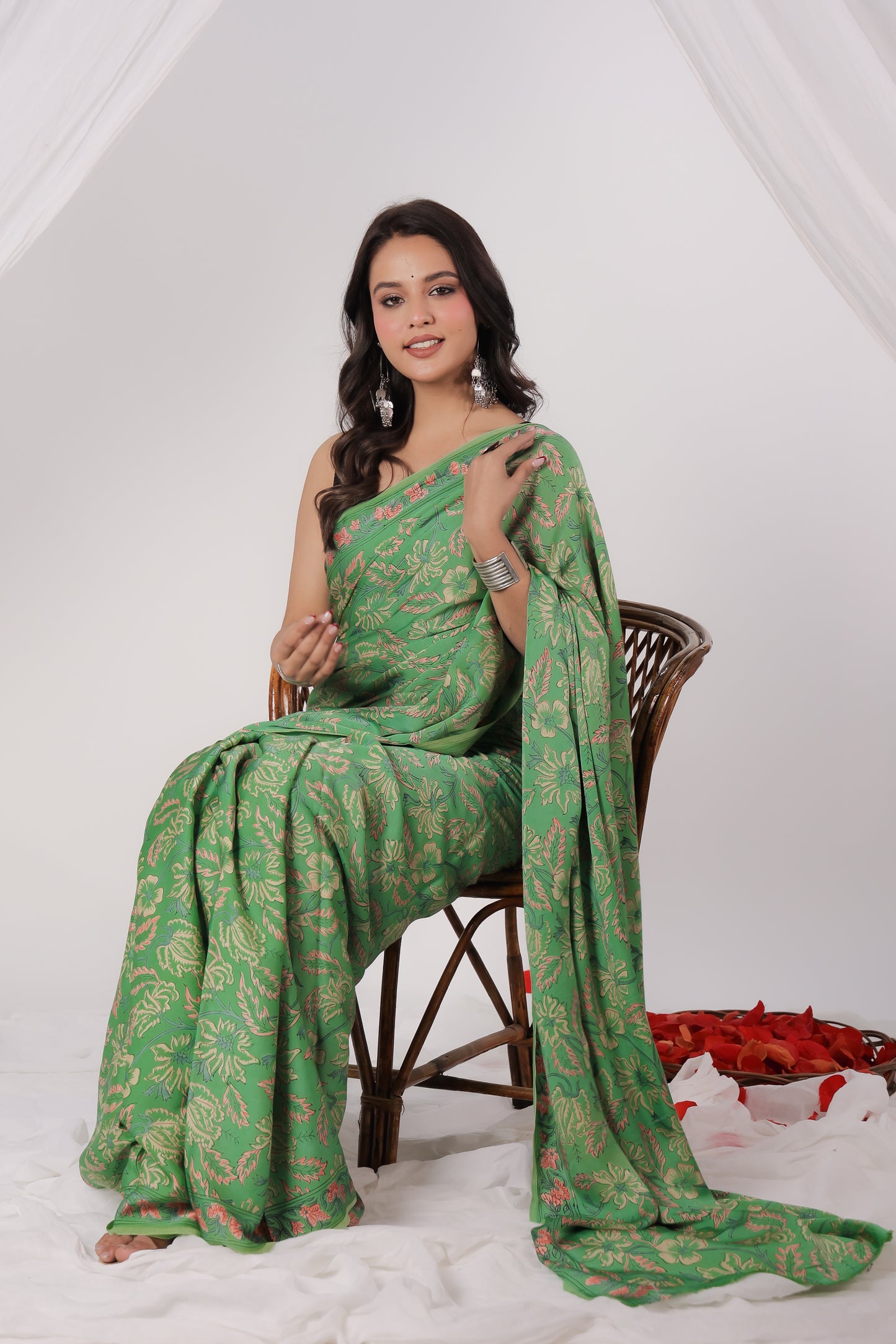 Modal Satin Saree