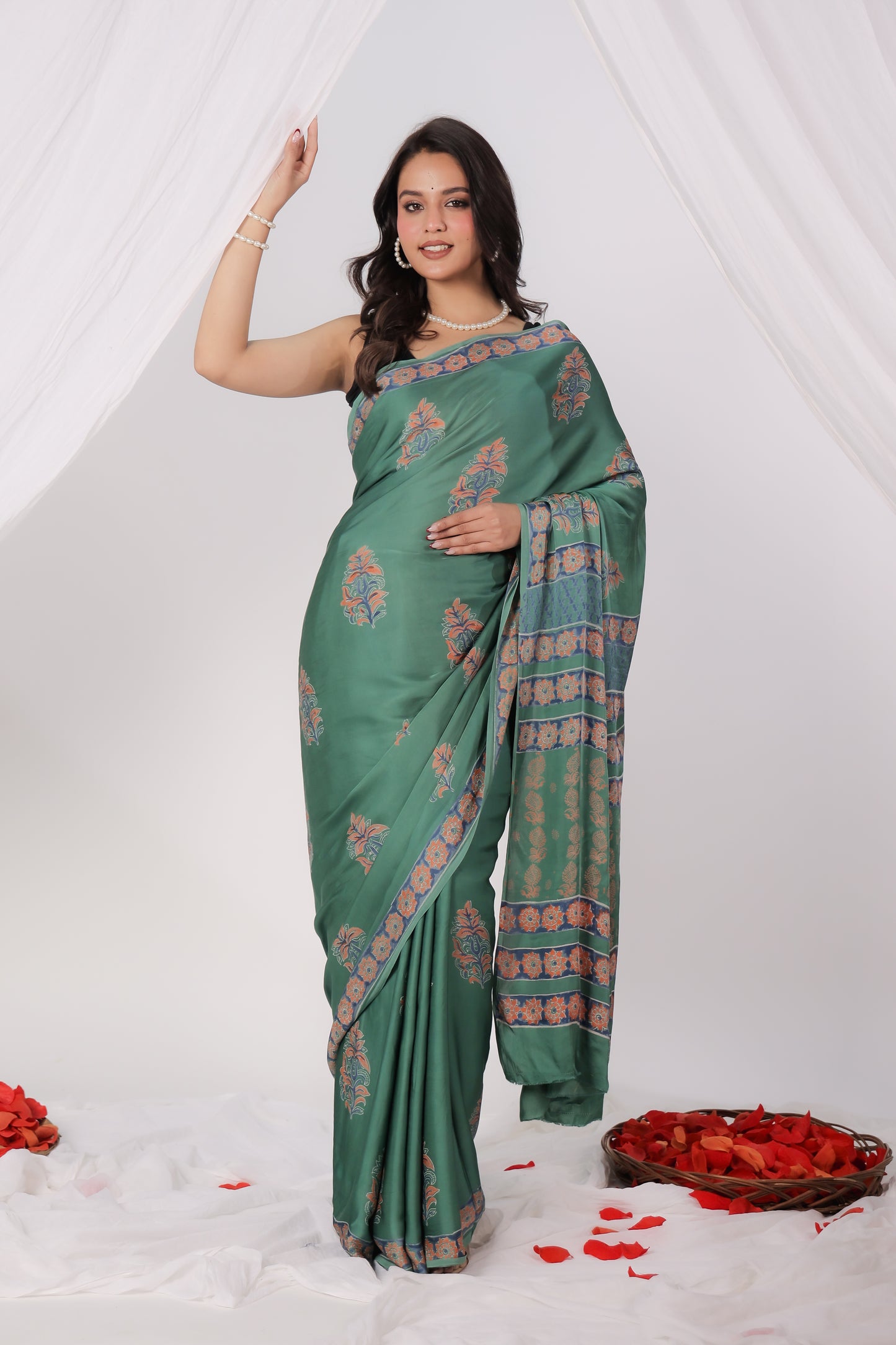 Modal Satin Saree