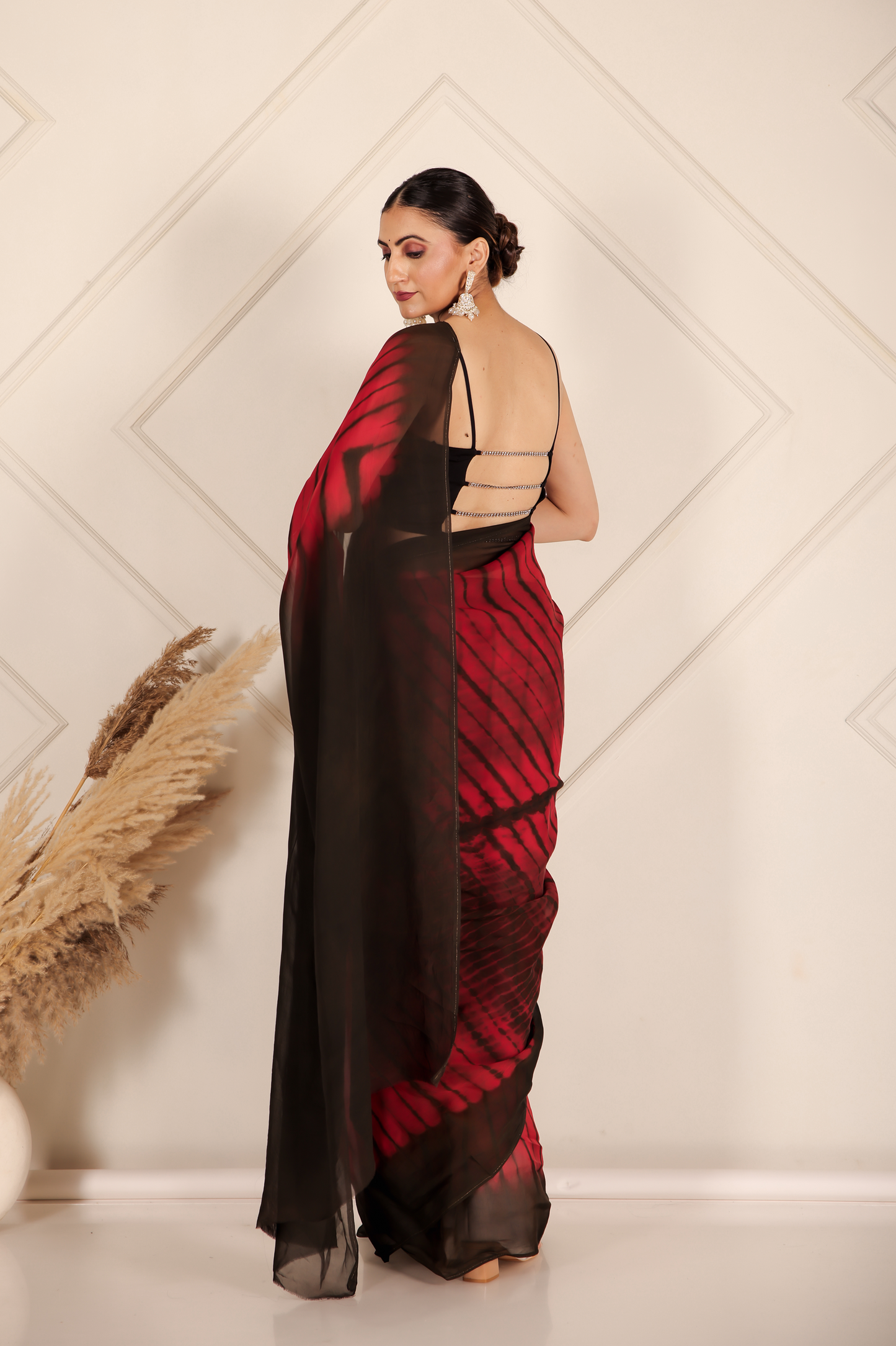 Premium Red Organza Saree