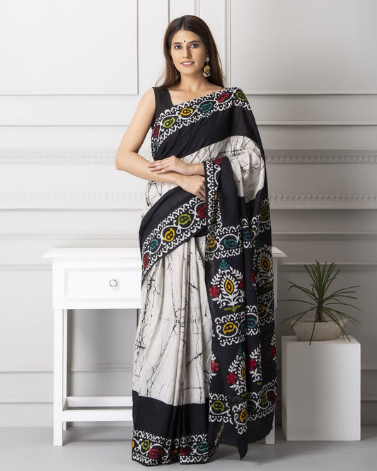 Cotton MulMul Printed Sarees