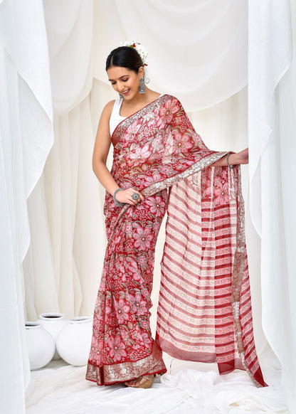 Premium Chiffon Saree