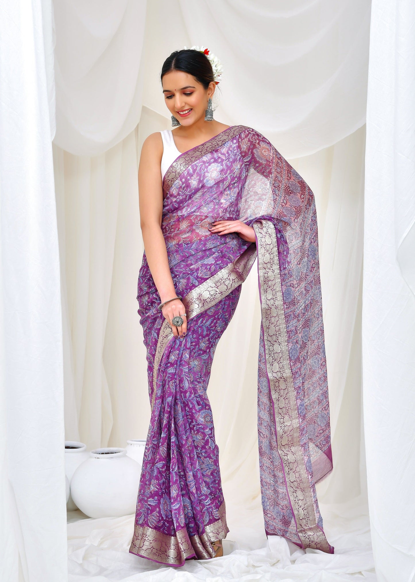 Premium Chiffon Saree