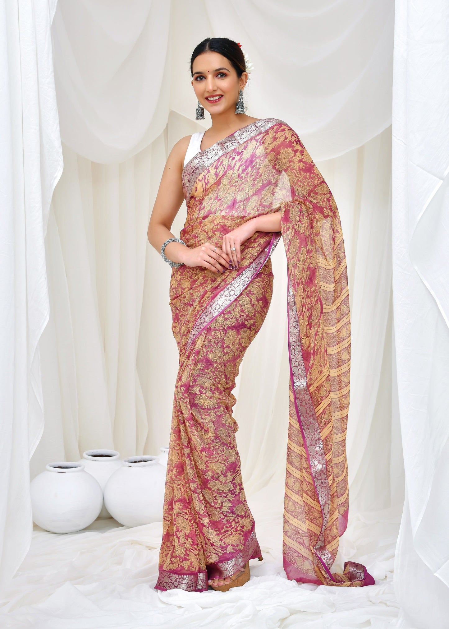 Premium Chiffon Saree