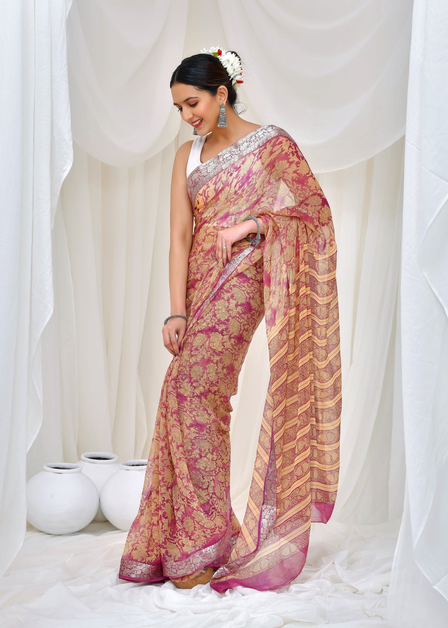 Premium Chiffon Saree