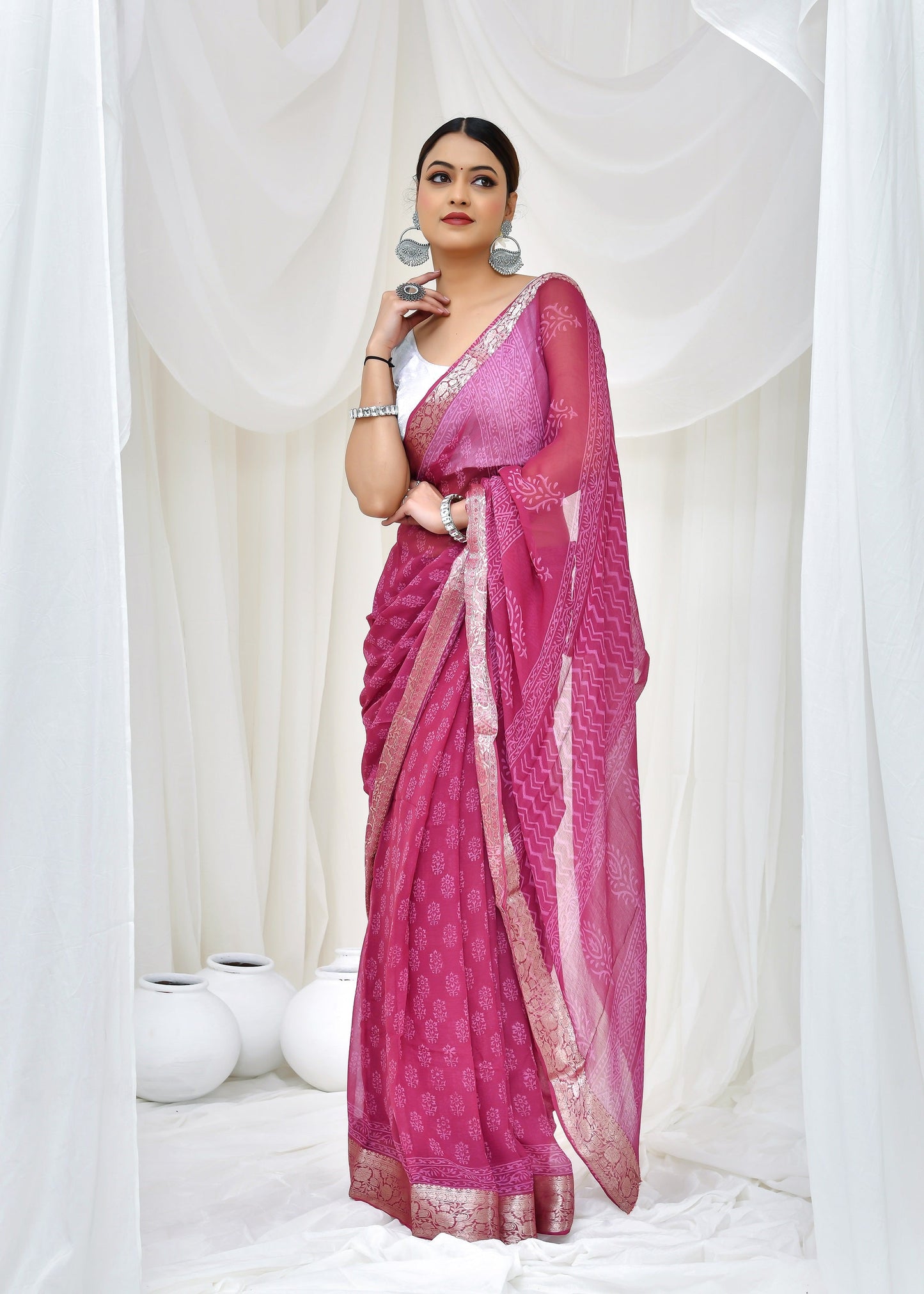 Premium Chiffon Saree