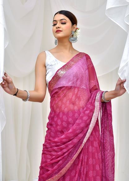 Premium Chiffon Saree