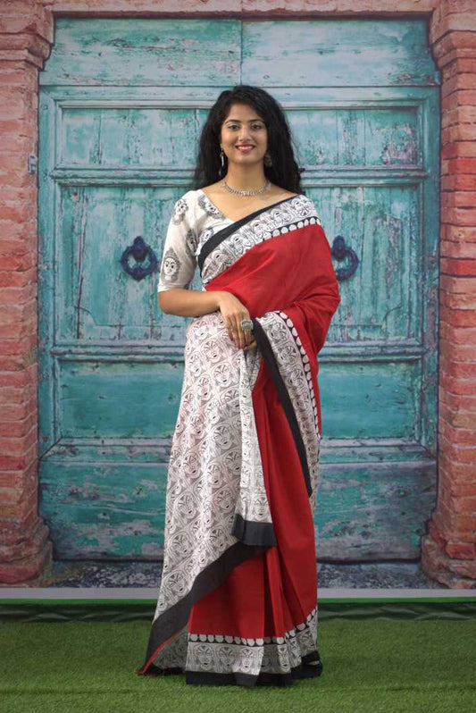 Cotton MulMul Printed Sarees