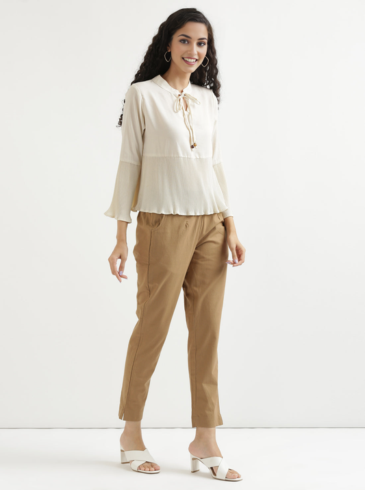 Light Brown Cotton Pant