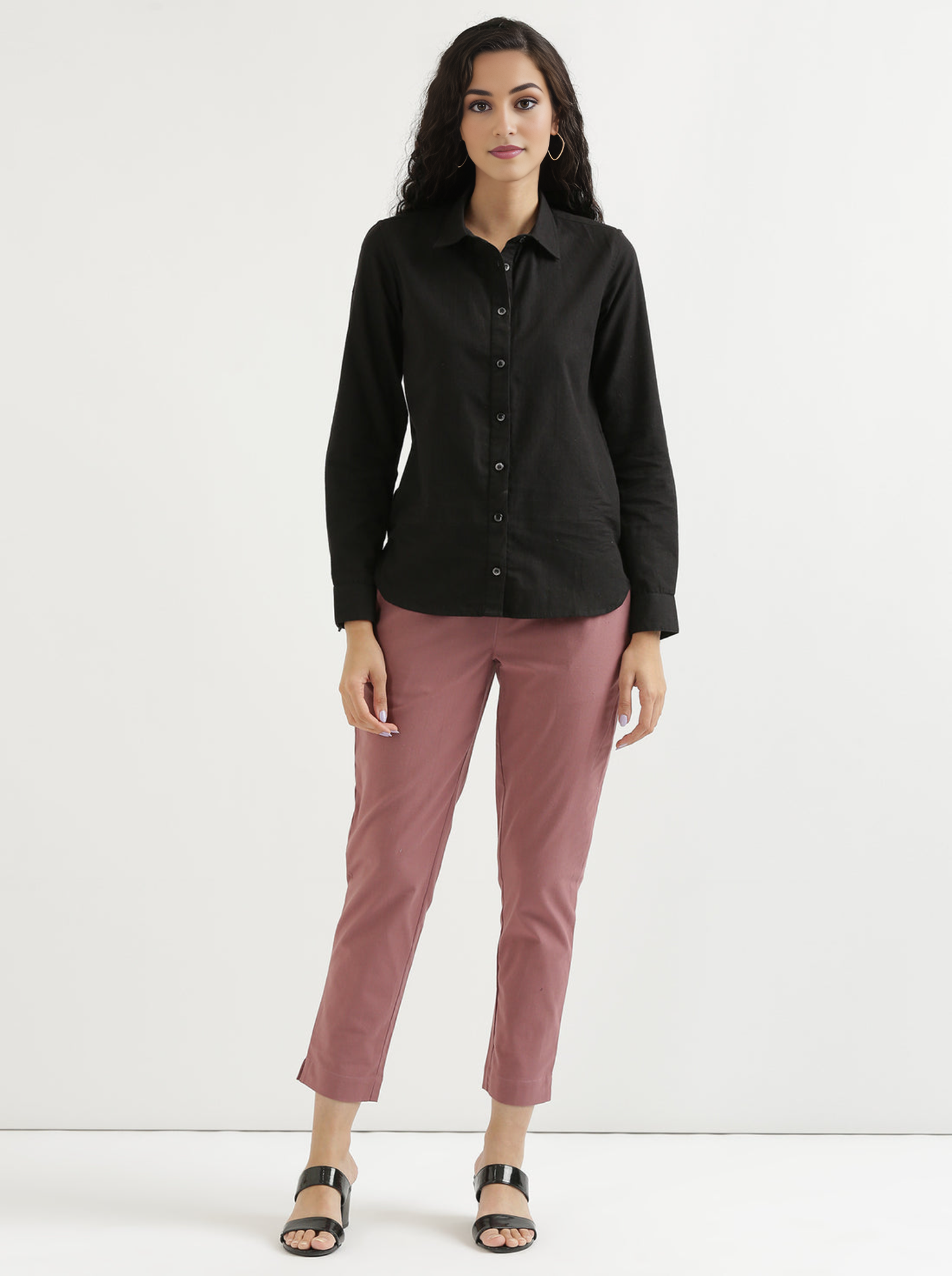 Wine Cotton Pant